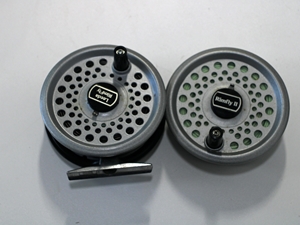 Rimfly fly reel and spare spool
